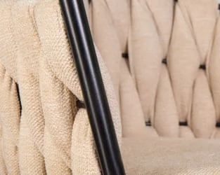 Стул барный DOBRIN LEON Бежевая ткань LAR 275-1