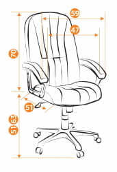 Кресло руководителя СН888 Черный NF-2603