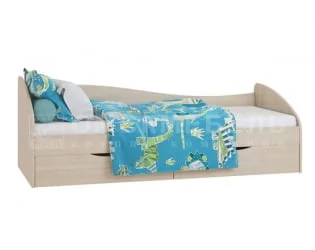 Кровать 800 с ящиками Пионер Кр15 Дуб сонома