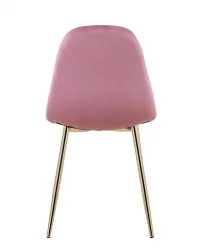 Стул Валенсия велюр золотые ножки Пыльно-розовый