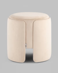 Пуф Taks велюр (молочный)