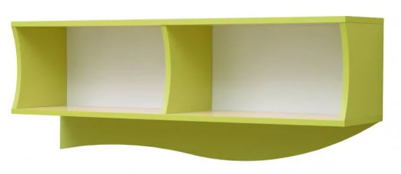 Полка навесная Юниор-11.1 Дуб молочный/Лайм