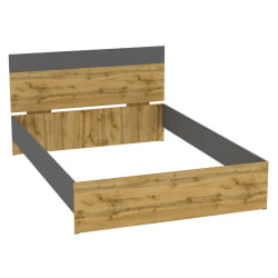 Кровать Алиса(L19)1447х903х2063(ДВ-Графит)