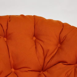 Кресло PAPASAN 23/01 W /с подушкой/ диаметр подушки 122 см, 115х101х104 см, Cognac (коньяк), ткань Оранжевый, С 23