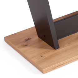 Стол обеденный TIBI нераздвижной ЛДСП, 68,6 х 110 х 75 см, Дуб артисан/Графит