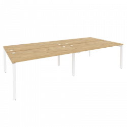 Рабочая станция на П-образном м/к ONIX O.MP-D.RS-4.4.7 Тиквуд Светлый/Белый