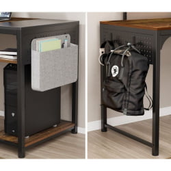 Геймерский стол EUREKA ZX-SS140B-RWB с шириной 140 см Reclaimed Wood