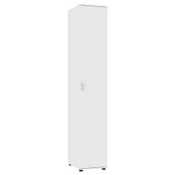 Шкаф распашный Алиса (Х1) 2230х400х540 ручка скоба 96мм (Белый) / (H1)