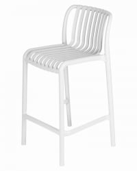 Стул полубарный ДОБРИН CХЛОЕ (белый) 4 шт / DOBRIN CHLOE