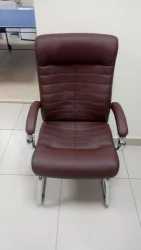 Кресло для посетителей Everprof Orion CF Экокожа Коричневый