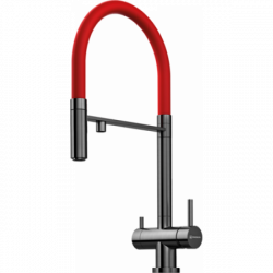 Смеситель Omoikiri Kanto-Pvd-Gm Латунь/Вороненая Сталь