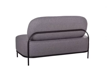 Диван с подушкой Gawaii 2-х мест Тем серый