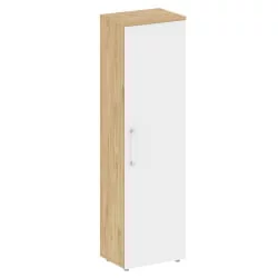 Гардероб узкий левый SHIFT SK.GB-1 (L) Тиквуд светлый/Белый Бриллиант