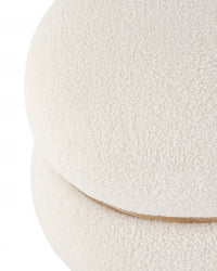 Пуф Полли L Тедди белый