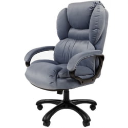 Кресло руководителя CHAIRMAN 434 HOME велюр Голубой