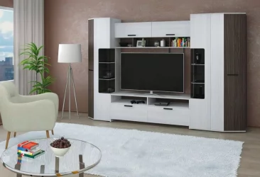 Стенка Атлант Ясень Анкор Светлый Ясень Анкор Темный