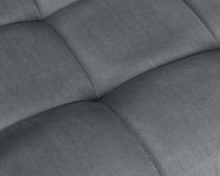 Стул барный DOBRIN KRUGER ARM BLACK (серый велюр (MJ9-75))