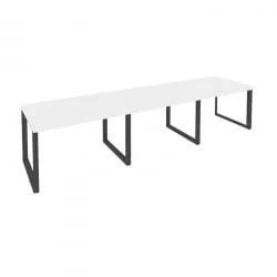 Стол переговорный (3 столешницы) ONIX O.MO-PRG-3.2 Белый Бриллиант/Антрацит