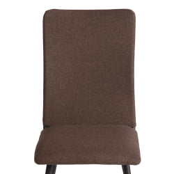 Металлический стул La Rousse NEW, ткань рогожка, коричневый/черный, 3М7-147, 45x55x93 см