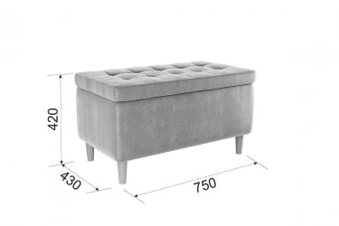 Пуф Чарли 2 PM-004.2 нежно-розовый (велюр)