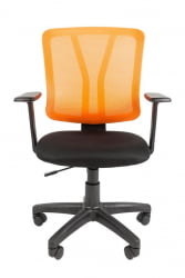 Кресло офисное CHAIRMAN 626 Черный Оранжевая сетка