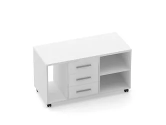 Тумба подкатная с нишей и полкой Deka 9.05.03Л Белый