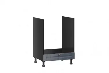 Тумба кухонная 600 для встраиваемой техники Мокка ЛД 274.250.000.142 Черная Дуб фактурный антрацит