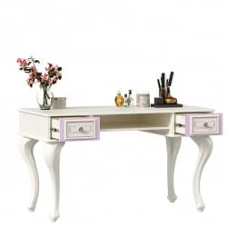 Стол письменный с зеркалом Маркиза 05 Алебастр