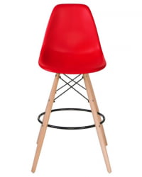 Стул барный ДОБРИН ДСВ БАР (ножки светлый бук, цвет сиденья красный (Р-02)) 2 шт / DOBRIN DSW BAR (R-02))