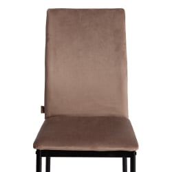 Металлический стул CAPRI (mod. BC565-DC) металл, флок, 43 х 53 х 92 см, Beige (бежевый) HLR8 / черный