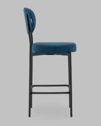 Стул Полубарный Бриф DD ПБ велюр синий