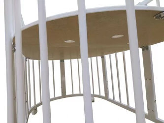 Кроватка для новорожденных Merry Happy Mini матовая Белая