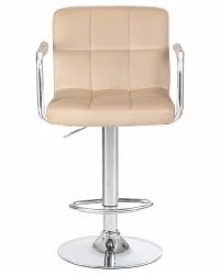 Стул барный DOBRIN KRUGER ARM Бежевый велюр MJ9-10