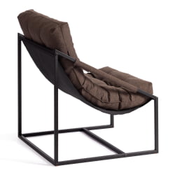 Кресло Charli / Чарли без подлокотника рогожка, коричневый, 3М7-147, 70х70х84 см