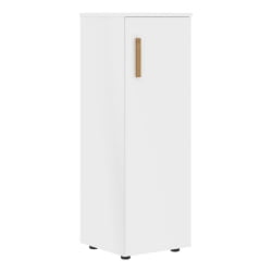 Шкаф-колонка с глухой средней дверью правый Forta FMC 40.1 R Белый премиум