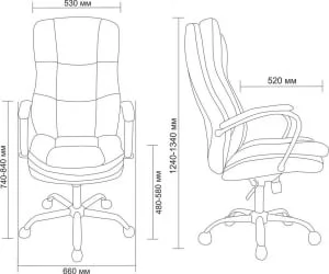 Кресло для руководителя AV 123 Шоколад на дереве