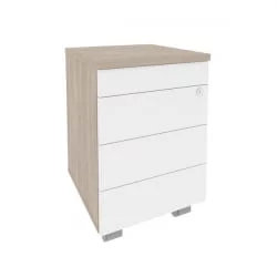 Тумба мобильная (TIP-ON) ONIX O.TM-3 TIP Дуб Аттик/Белый