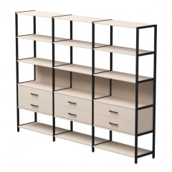 Набор стеллажных систем Everprof EVO №9 Кашемир Черный