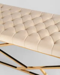 Банкетка АРТ ДЕКО велюр Бежевый