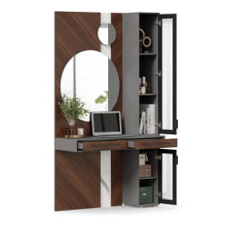 Секция комбинированная Вилена ЛД 138.110.000 Оникс Серый/Орех/Монте белый