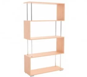 Стеллаж Зигзаг 2+Зигзаг 1 дуб млечный