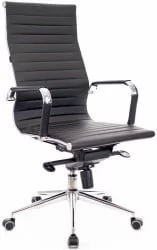 Кресло руководителя Еверпроф Рио М экокожа Черный / Everprof Rio