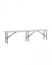 Скамейка складная пластиковая Кейт 180 (HDPE) Белый