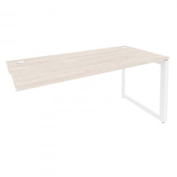 Стол-приставка на О-образном м/к к опорным элементам ONIX O.MO-SPR-4.7 Денвер Светлый/Белый