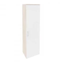 Гардероб узкий (правое исполнение) ОНИКС О.ГБ-1(Р) Денвер Светлый/Белый / ONIX O.GB-1(R)