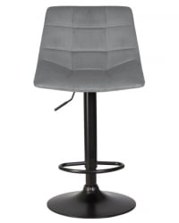 Стул барный ДОБРИН ТАИЛОР БЛАCК (серый велюр (МДЖ9-75)) 2 шт / DOBRIN TAILOR BLACK (MJ9-75))