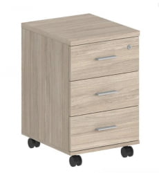 Тумба мобильная с тремя ящиками Sigma SG.612.OL.OL Дуб светлый