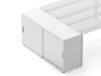 Тумба-купе для рабочего модуля Deka 9.02.145 Белый