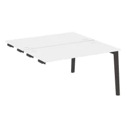 Стол-приставка двойной к опорным элементам ОНИКС ВООД ОВ.Д.СПР-3.7 Белый Бриллиант/Темный / ONIX WOOD OW.D.SPR-3.7