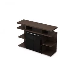 Шкаф низкий со стеклом TAIM-MAX 4ШН.012.2 Венге